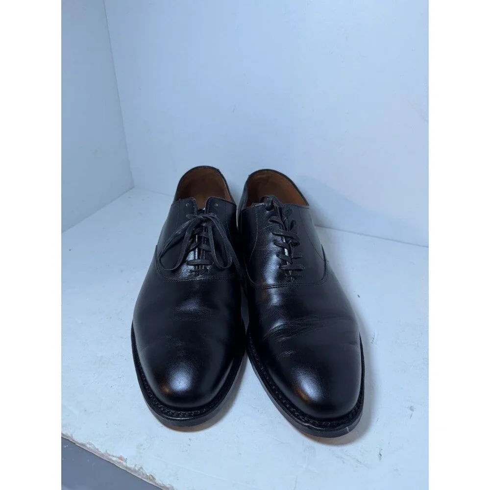 Allen Edmonds Carlyle Dress Shoes Mens 10.5 E Plain-toe Oxford Black USA MADE